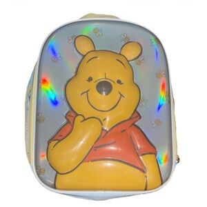 Disney Winnie the Pooh 3D Mold Mini Harness Backpack for Toddlers – Yellow, 11"